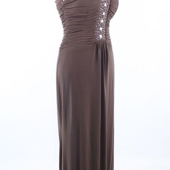 Brown BCBG PARIS strapless maxi dress 2 NWT $228 - Picture 3 of 8
